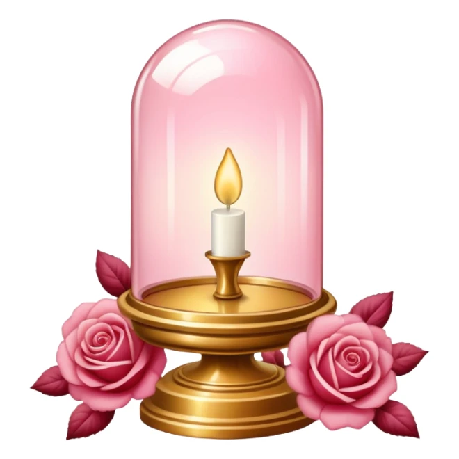 Reddish-pinkish and gold and white romantic vintage aesthetic sticker