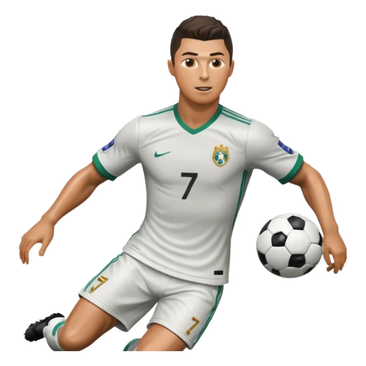 Cristiano Ronaldo futbol oynuyor sticker