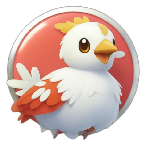 Pokemon Delibird Badge Winter Slowflake GiftBox 2023 sticker