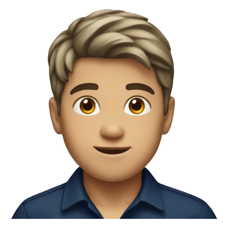 boy in navy shirt sticker