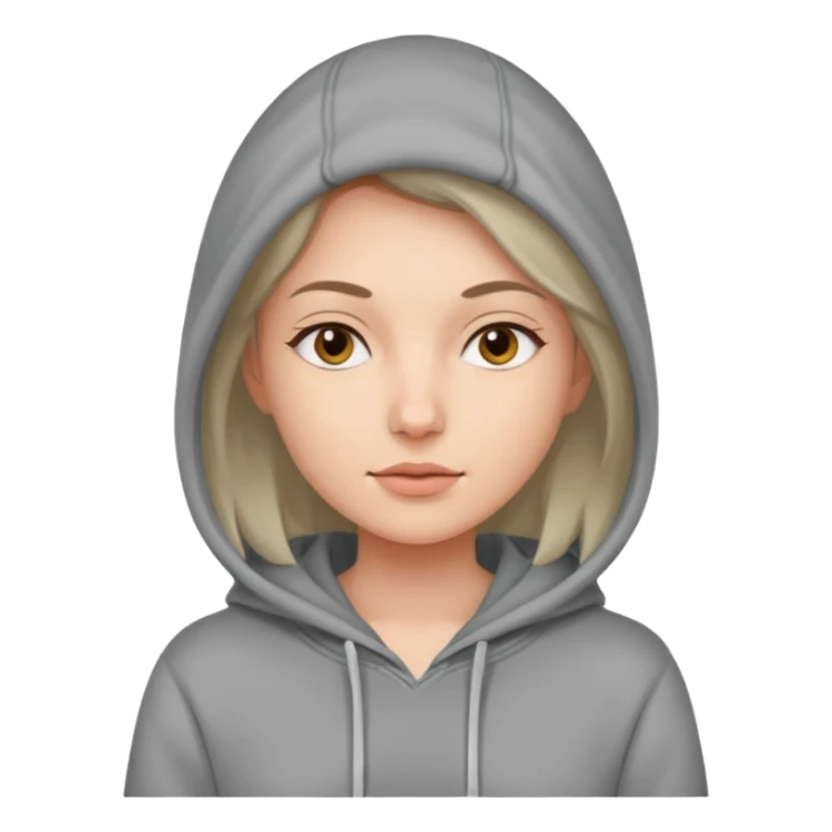 woman wear hoodie sticker