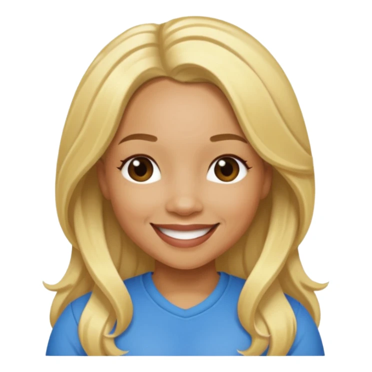 Tameka "Tiny" Cottle with blonde long hair sticker