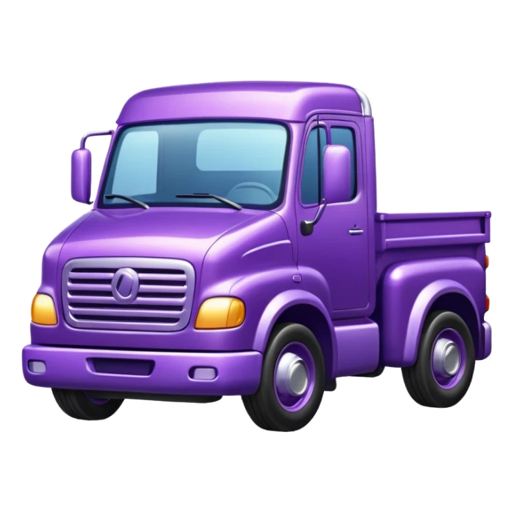 purple truck sticker