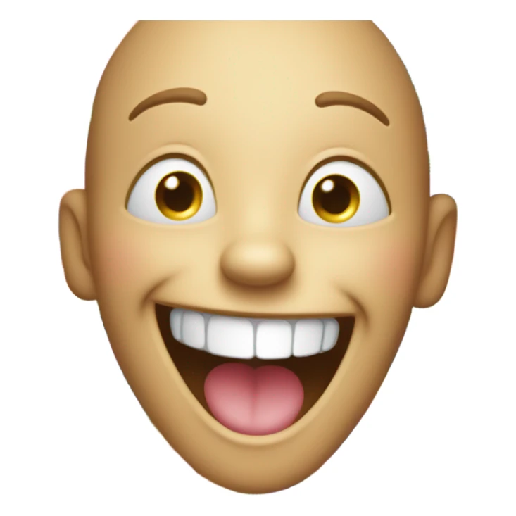 Rainbow laughing emoji  sticker