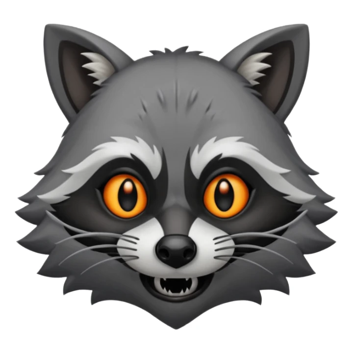  raccoon demon sticker