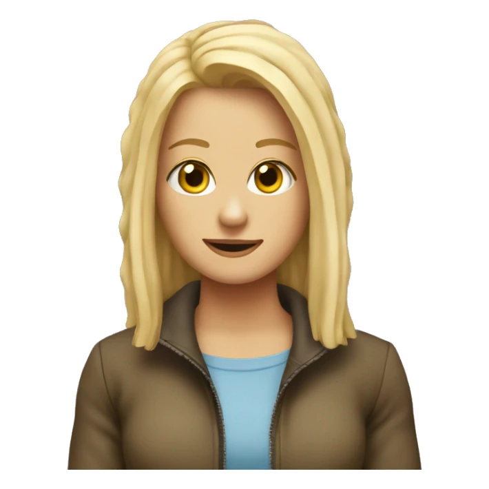 Maltipu with a blonde girl sticker