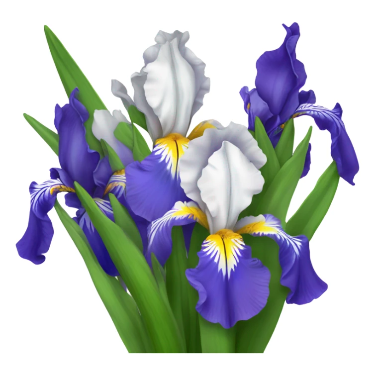 Bouquet of irises sticker