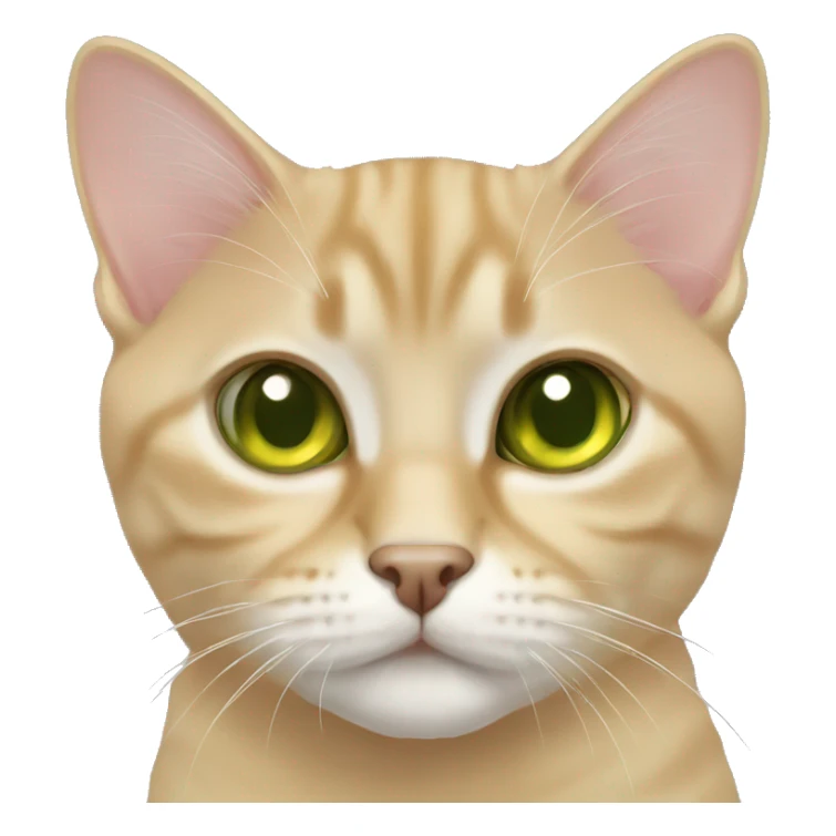 Golden British short hair with Green eyes sticker