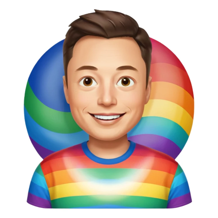 Gay Elon Musk sticker