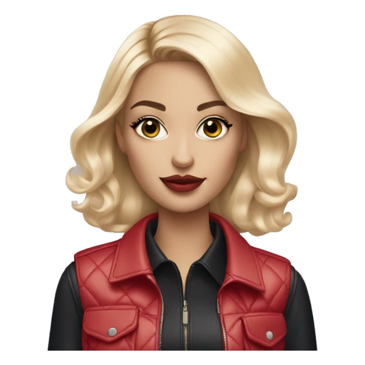 blonde girl with a dior bag and a sephora bag sticker