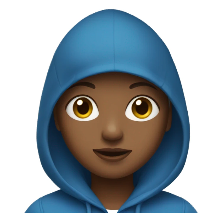 Girl in blue hoodie sticker