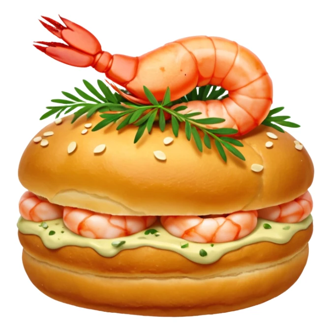 Un choux à la crevette (au lieu d’un choux à la crème) sticker