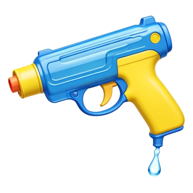 water pistol gun sticker