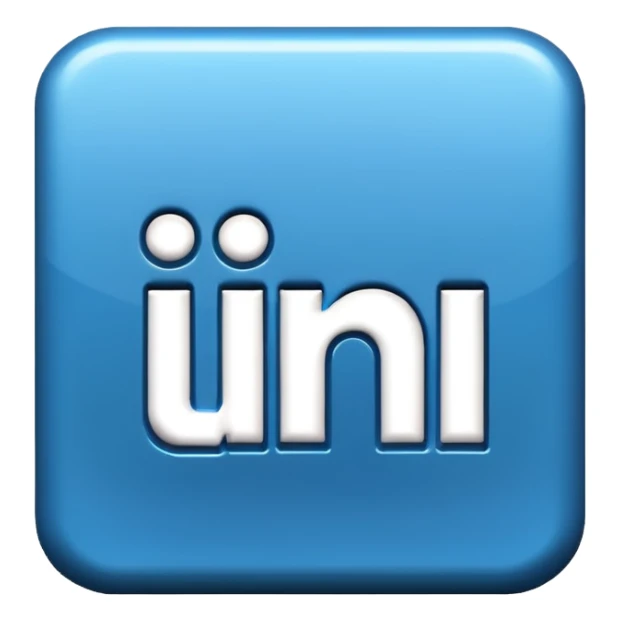 3d linkedin logo (the real Linkedin logo must be used) sticker