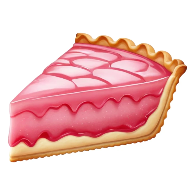 A guava pastry or tart with pink filling sticker