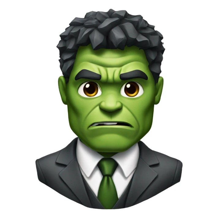 The Hulk wearing a suit and tie sticker