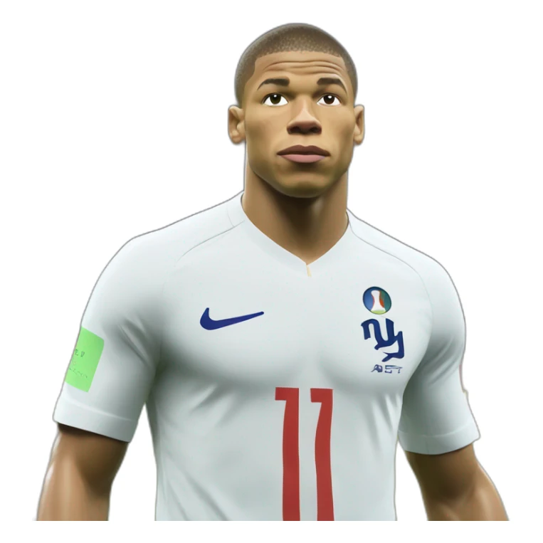 Kylian mbappe, france, world cup, buff sticker