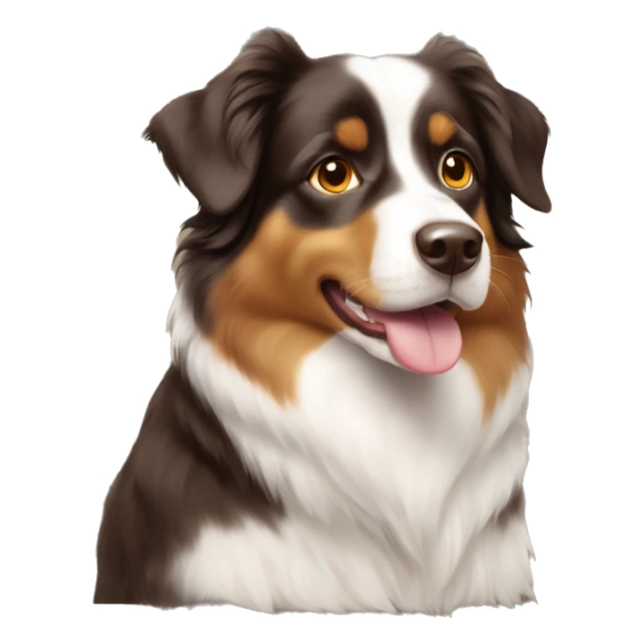 Miniature american shepherd tricolore brown sticker