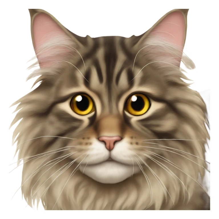 Maine Coon with a fly on his nose sticker