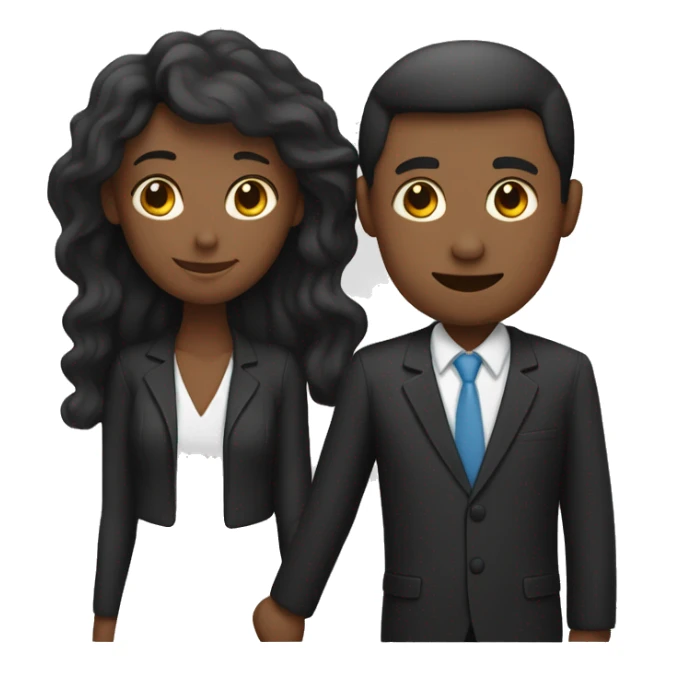 Un couple mixte ou l’homme est noir  sticker