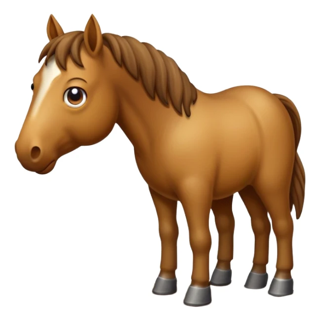 A stinky smelly horse pooping sticker