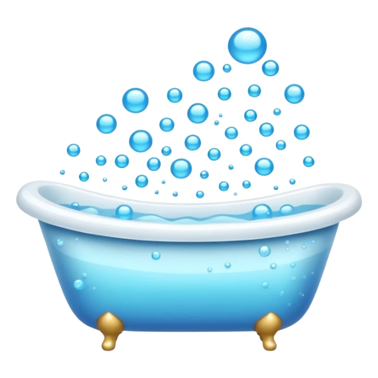 Bathtub full of water sticker
