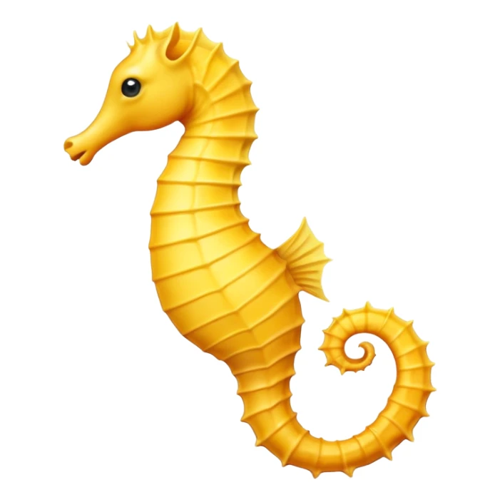  Yellow Sea horse sticker