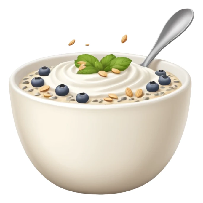 Greek Yogurt with Oats and Chia Seeds sticker