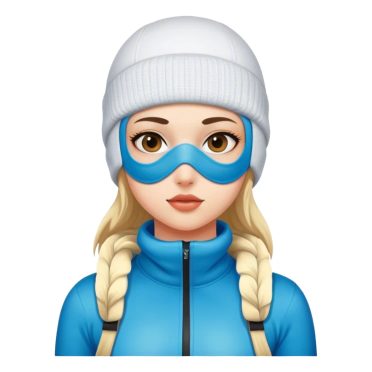 Girl wearing a skimask  sticker