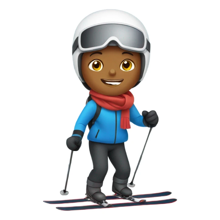 Person skiing in France  sticker