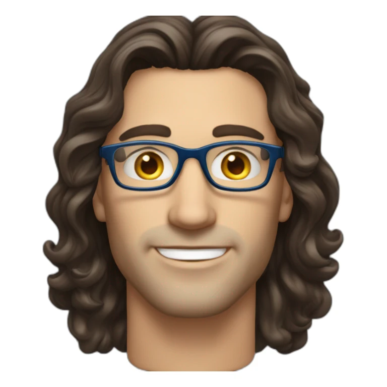 Handsome-Caucasian-man-dark-brown-wavy-hair-blue-eyes-glasses-older sticker