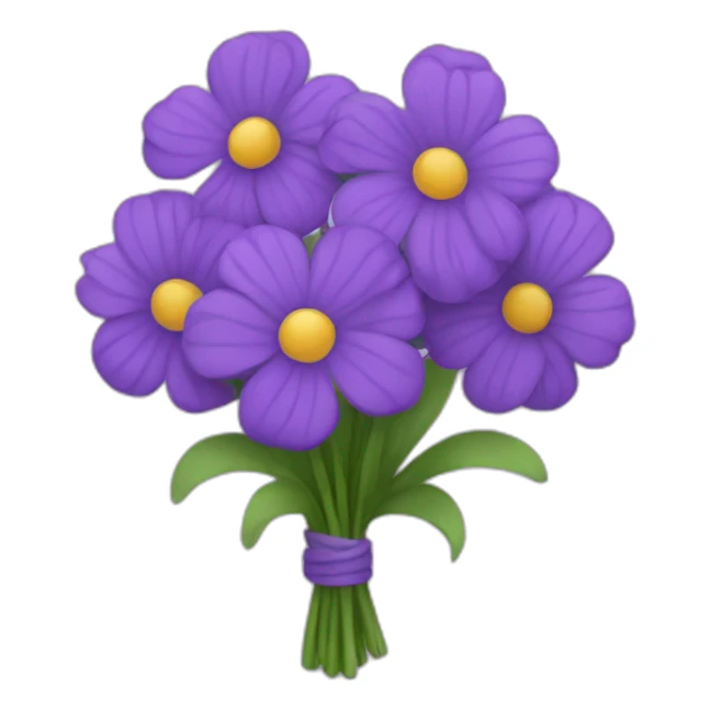 Bouquet of purple flowers  sticker