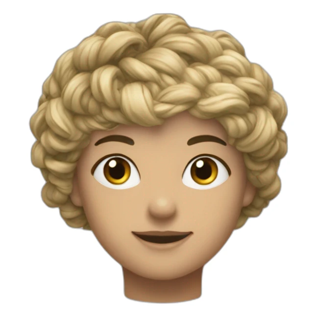 Bras montant sur le côté et tête dans les bras sticker