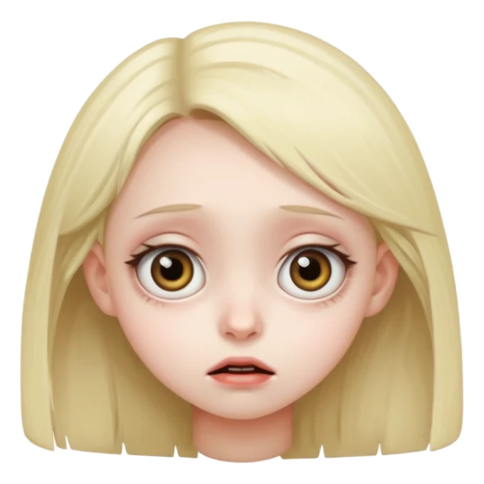 The creepy momo girl on the internet sticker