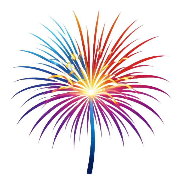 Fireworks sticker