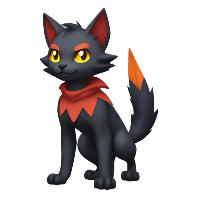 Torracat-Zoroark-Litten-Zorua-bat-cat full body sticker