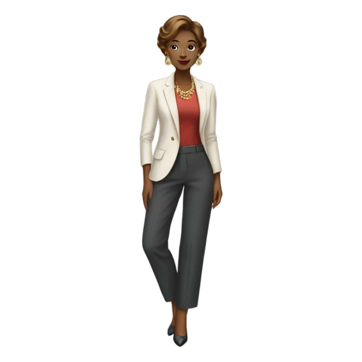 stylish woman portrait sticker