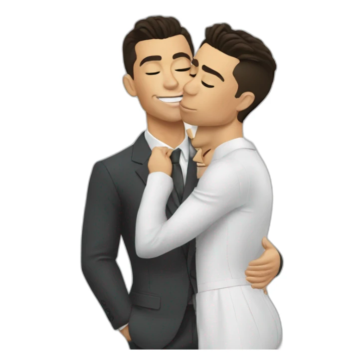 Cristiano Ronaldo kissing Mess sticker