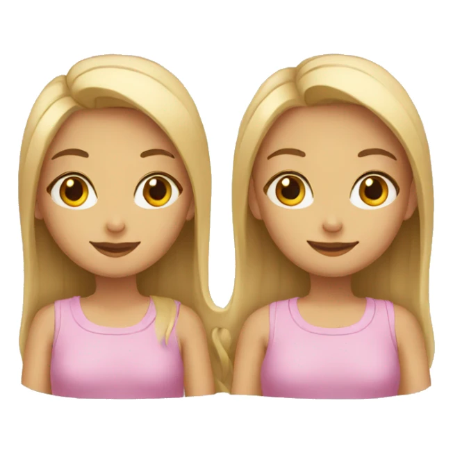 two girls sticker