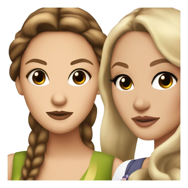 serena van der woodsen con blair waldorf  sticker