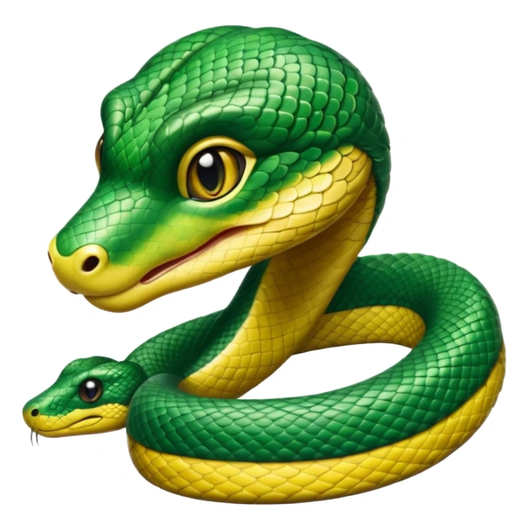 baby anaconda peeking out sticker