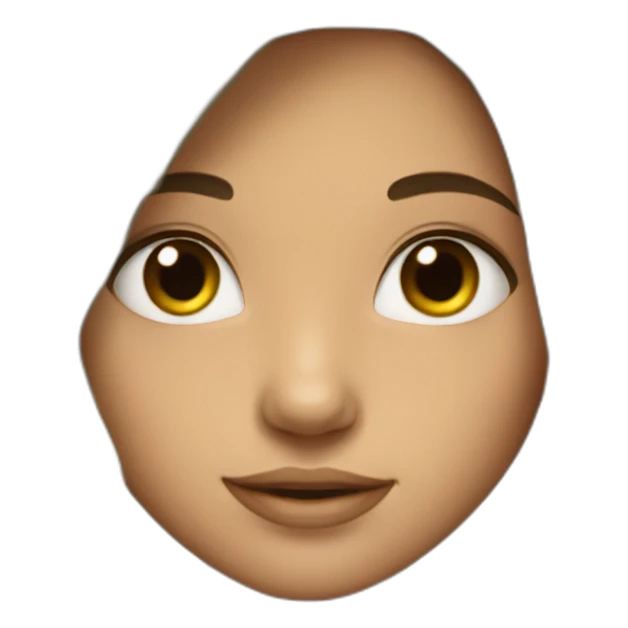 a girl with thick long hair sticker