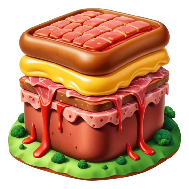 spam meat surreal dali landscape sticker