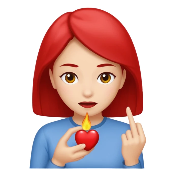 Uma mão apertando um botão escrito perigo sticker