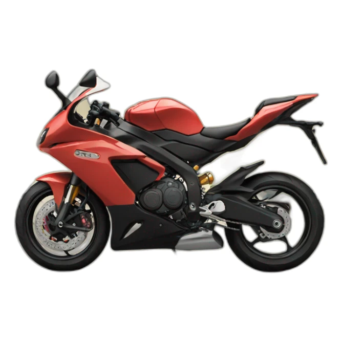 Sport bike on road  sticker
