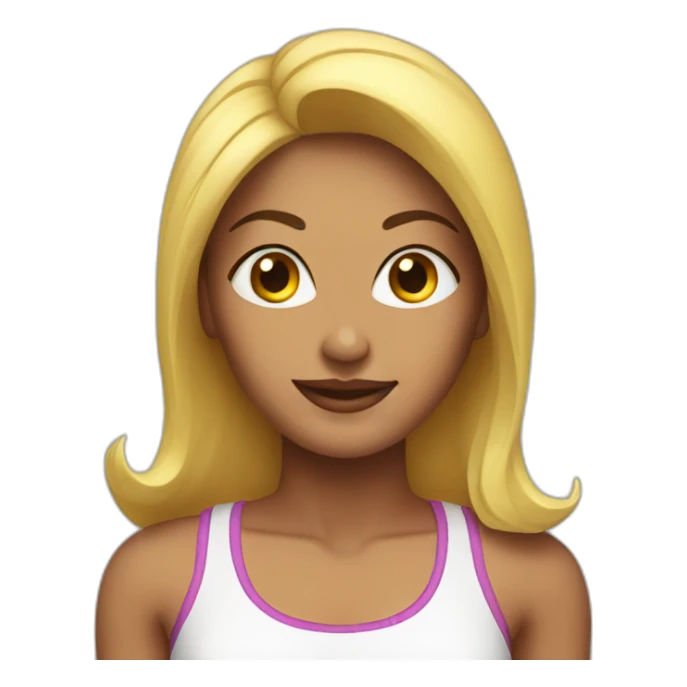 A very fit woman sticker