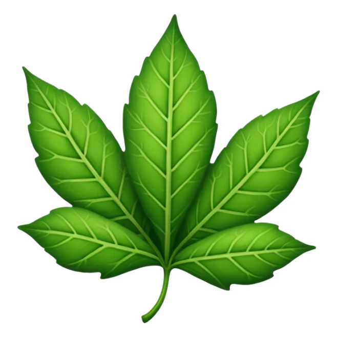 Singular leaf sticker