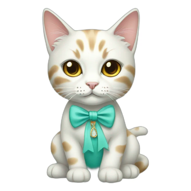 Tiffany fashionable cat sticker