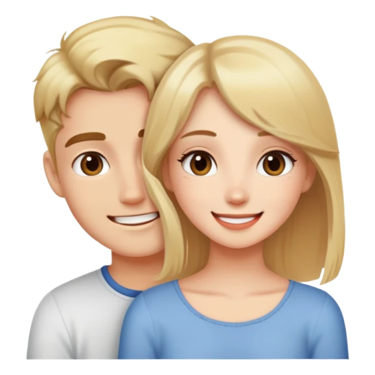 Girl kidding her boyfriend sticker