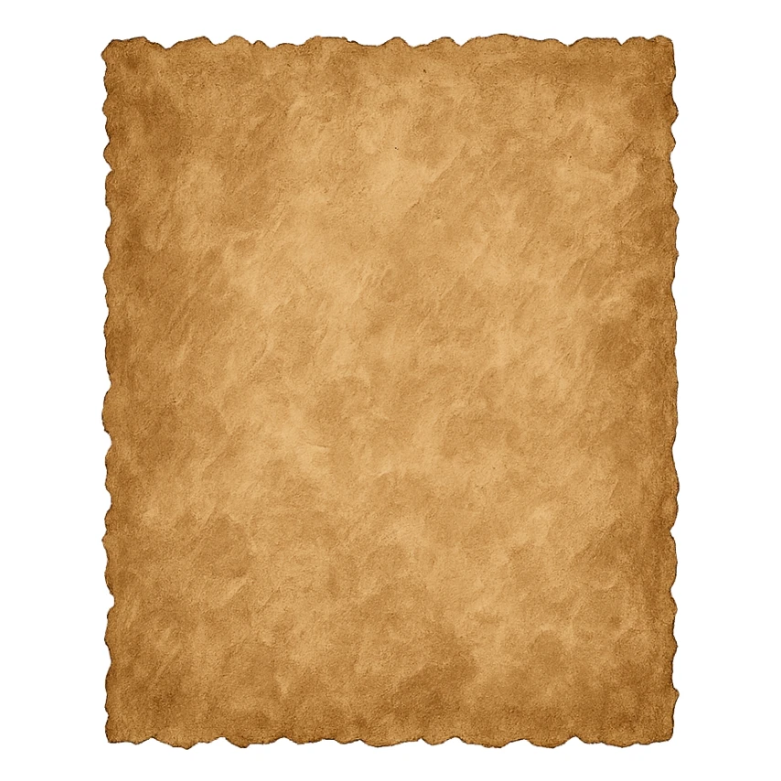 vintage grunge kraft paper with jagged edge, hand-painted rough texture, transparent background, no face, no hands, no legs, no characters sticker